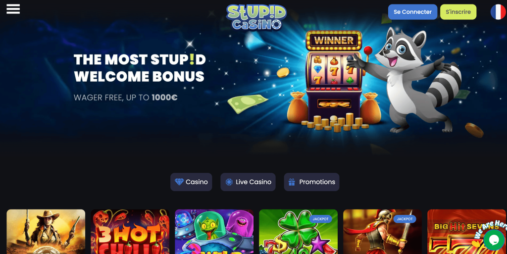 stupid casino interface