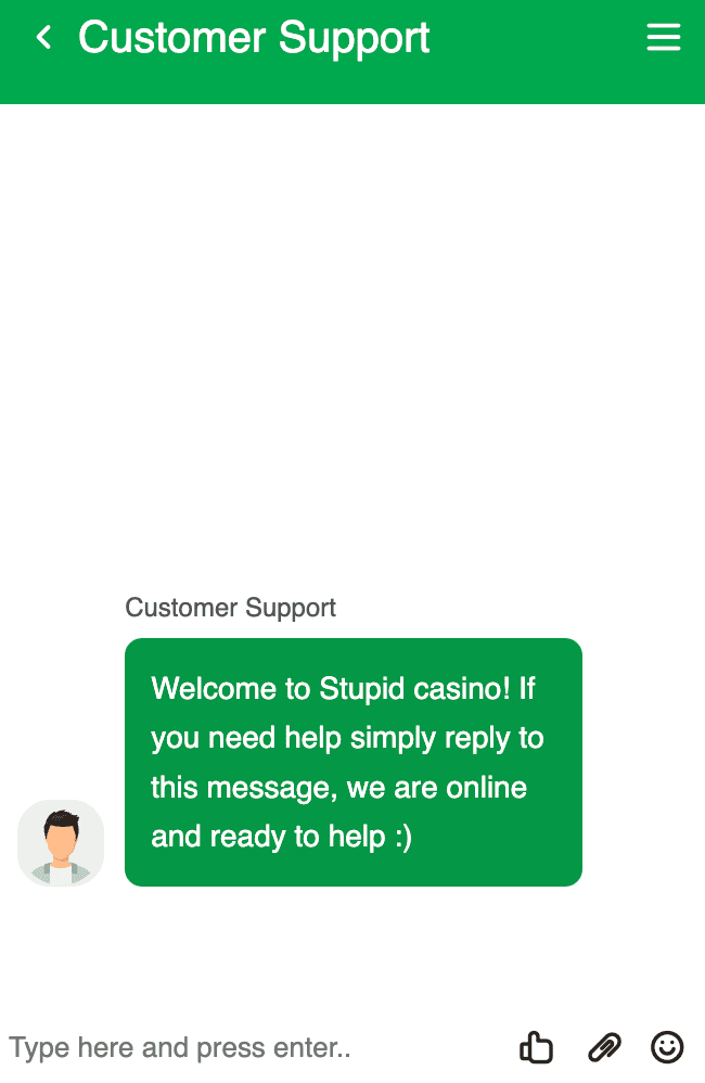 stupid casino support clients