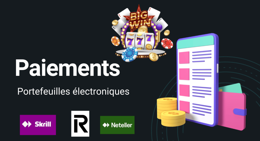 portefeuilles electroniques paiement casino etranger