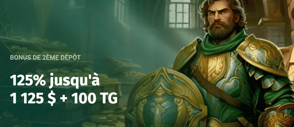 bonus deuxième depot slotlords